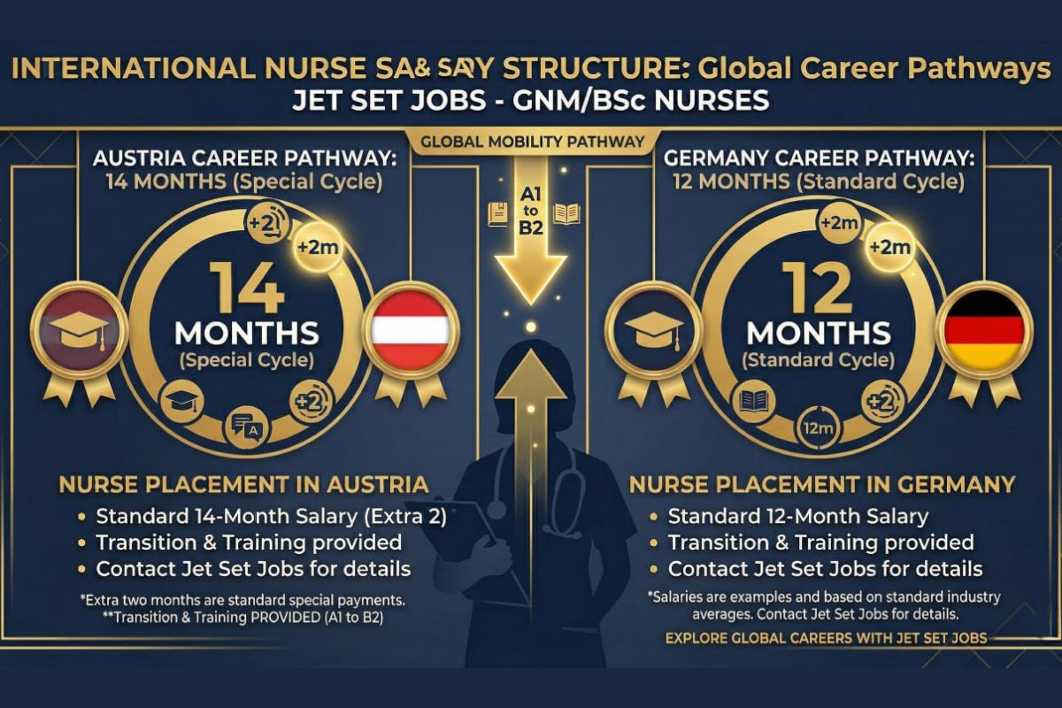 Austrian euro notes with 14 marked and a nurse uniform in background