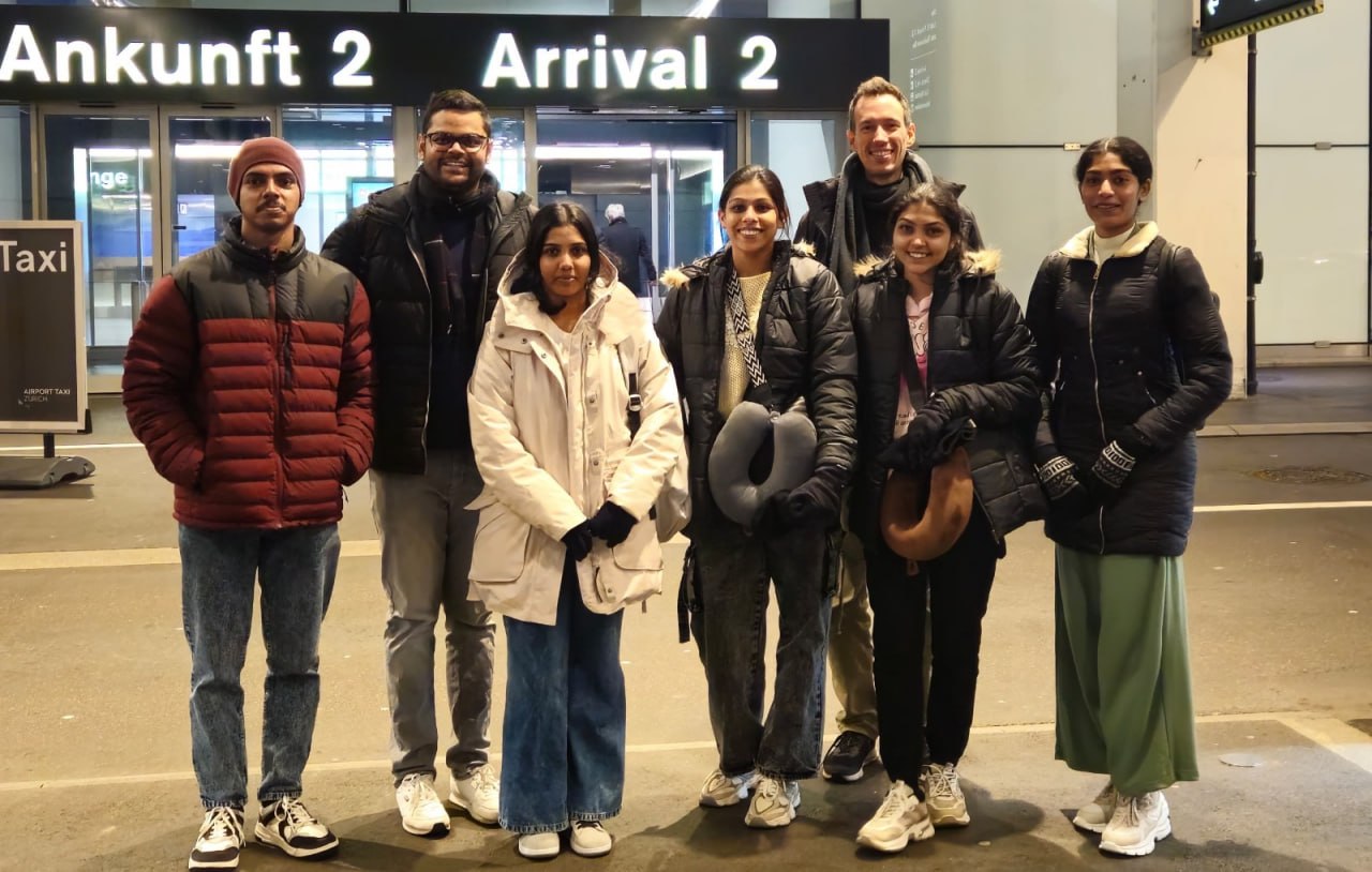 5 Azubis from India with Chandrasen Rajashekar and Vincent Ramm, Founders of Destination Germany