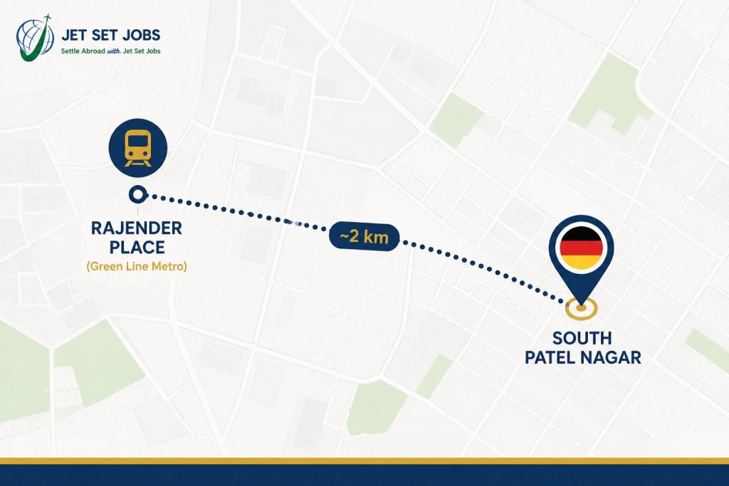 German language classes near Rajender Place Delhi — Jet Set Jobs South Patel Nagar
