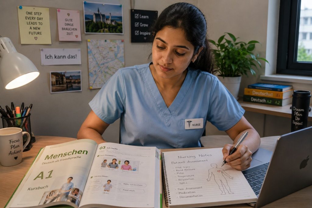 German language course for nurses Delhi - Jet Set Jobs South Patel Nagar B2 nursing preparation