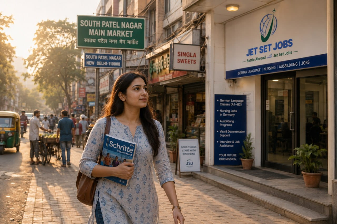 German language institute near Rajendra Nagar Delhi at Jet Set Jobs South Patel Nagar West Delhi