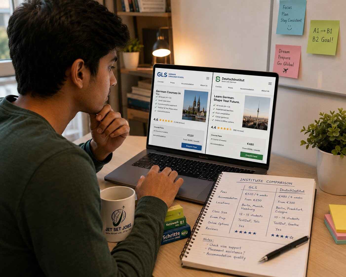 How to choose a German language institute in Delhi 2026 - criteria guide - Jet Set Jobs