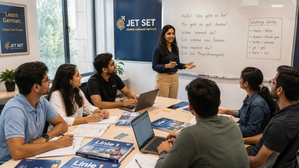 Best German language institute in North Delhi - Jet Set Jobs students from Rohini and Pitampura