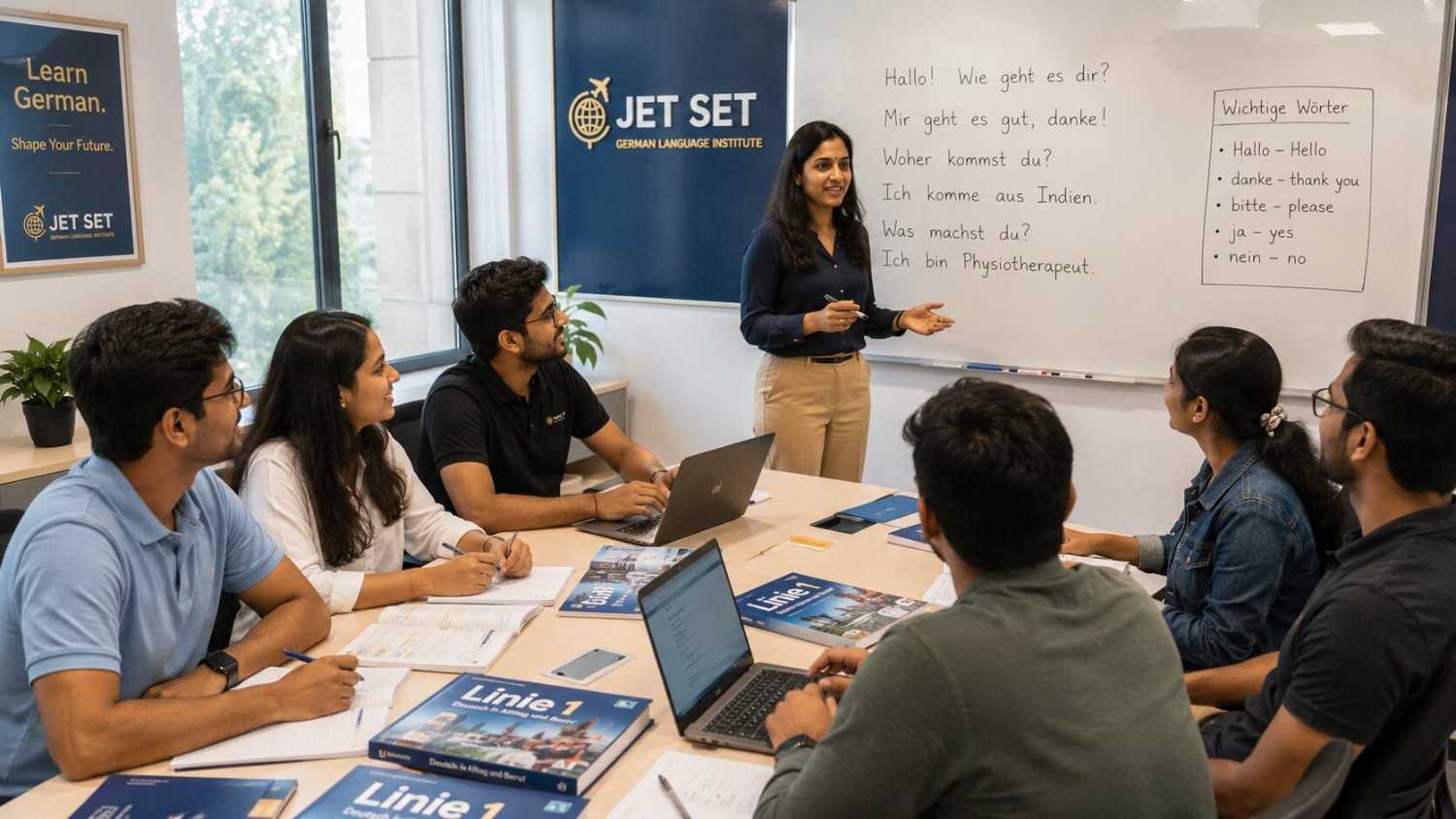Best German language institute in North Delhi - Jet Set Jobs students from Rohini and Pitampura