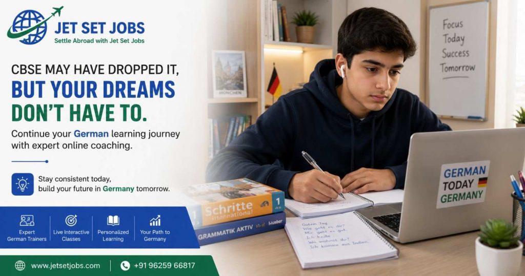 Teenage student continuing German language at coaching institute after CBSE phase-out NEP 2026 Delhi
