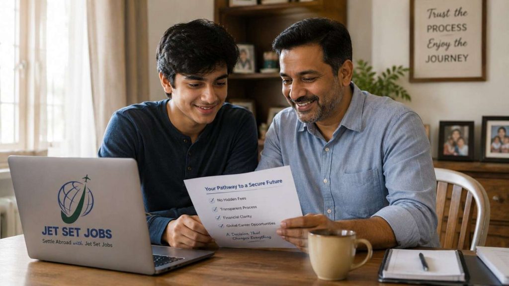 Indian family checking whether a block account is needed for an Ausbildung visa to Germany