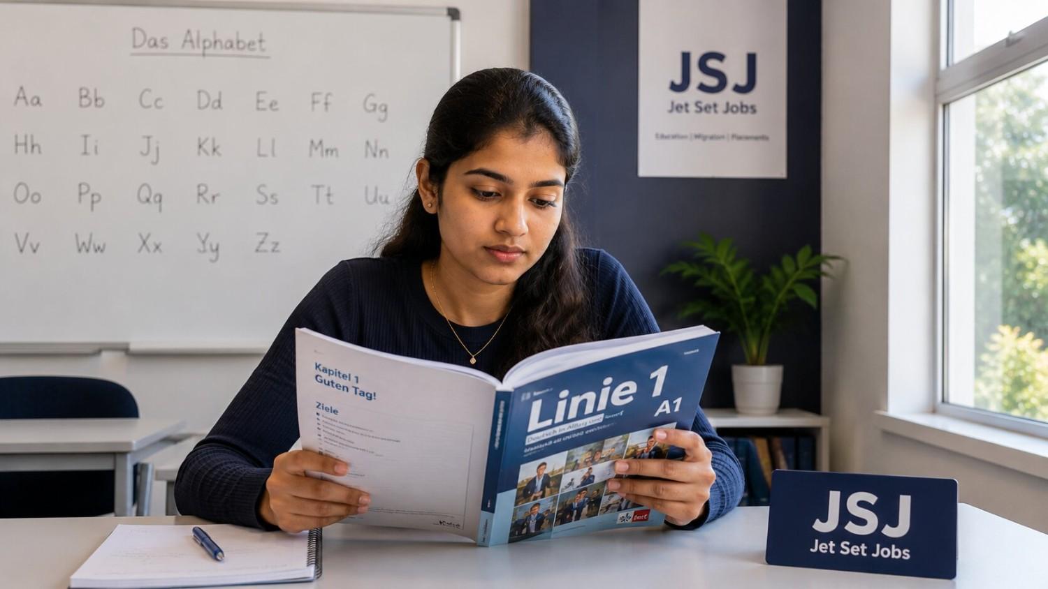 German A1 beginner course near Janakpuri West Delhi - Jet Set Jobs South Patel Nagar Linie 1 Klett Verlag