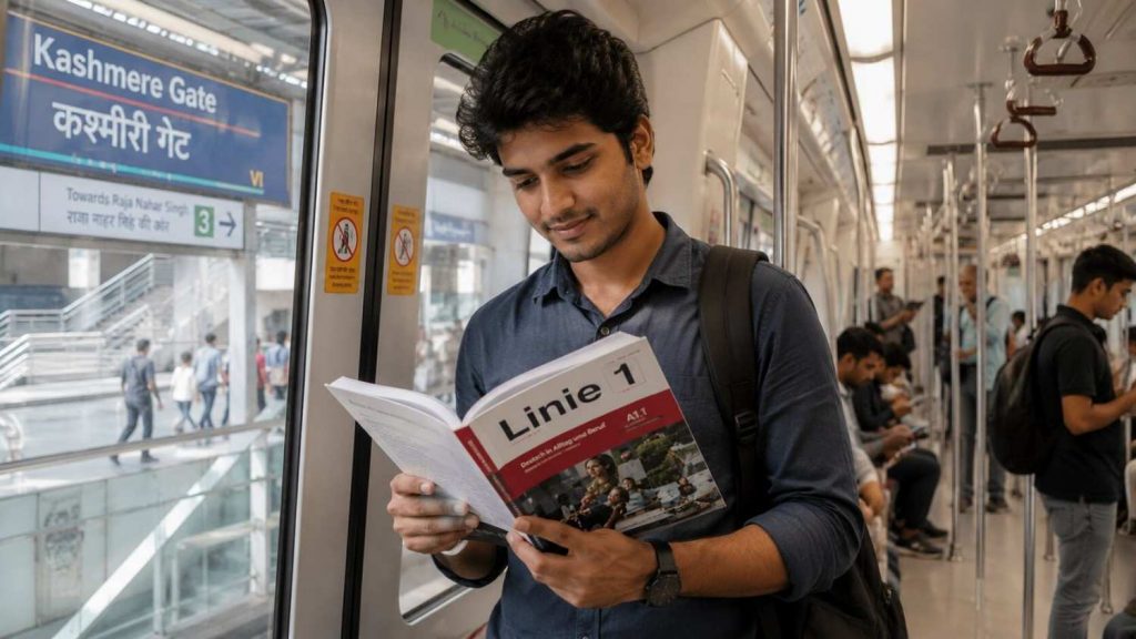 German classes near Dwarka Sector 21 Metro - Jet Set Jobs students commuting and learning