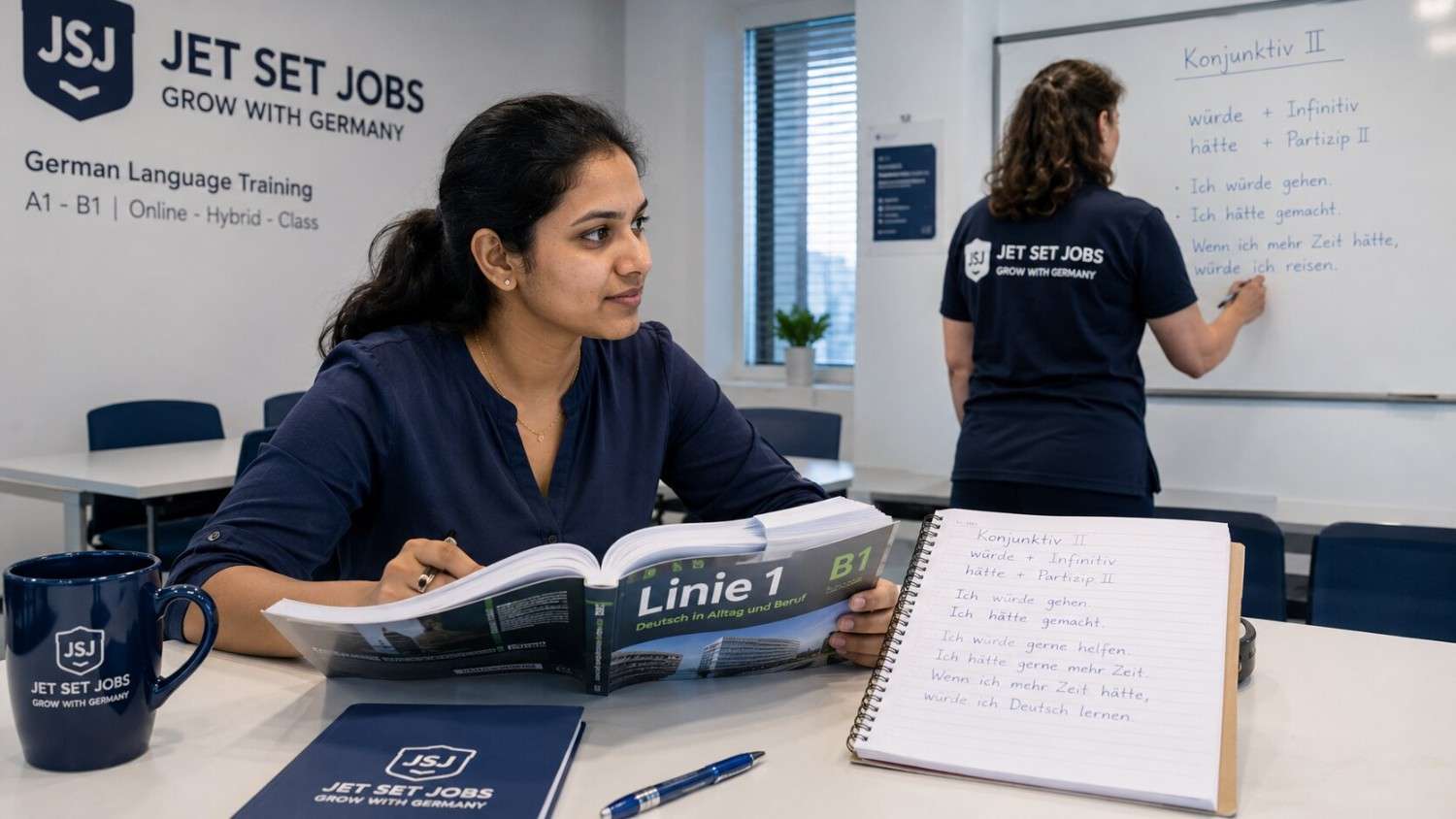 German B1 coaching near Rajendra Nagar Delhi - Jet Set Jobs South Patel Nagar intermediate Healthcare German
