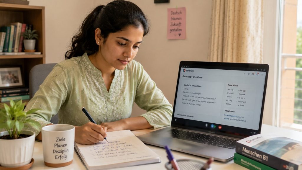 Students from Pitampura attending German language classes at Jet Set Jobs South Patel Nagar New Delhi
