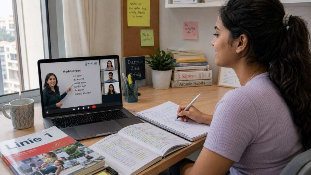 German language classes in Greater Noida — Jet Set Jobs online student learning at home