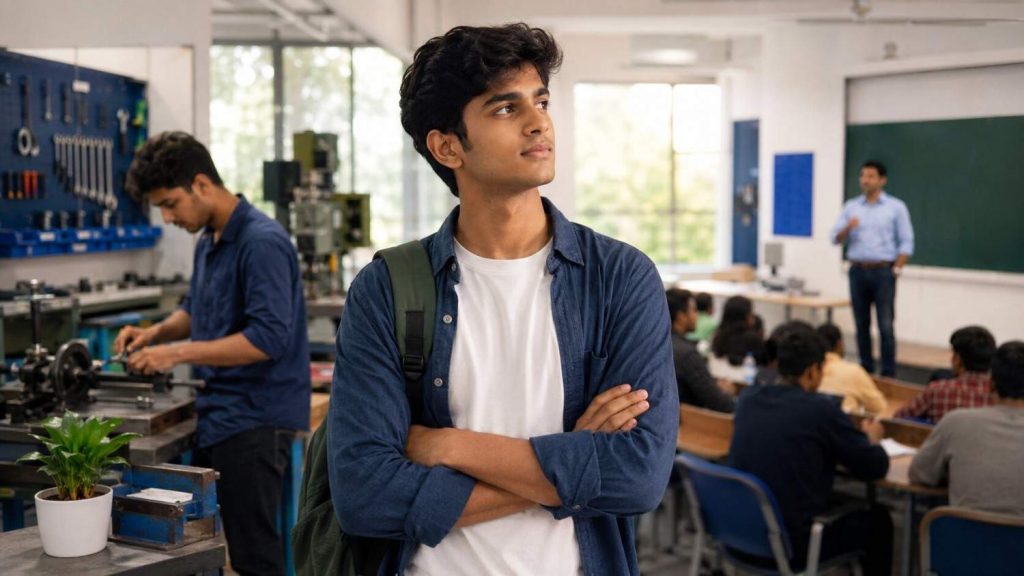 Indian student weighing an Ausbildung against a German university degree