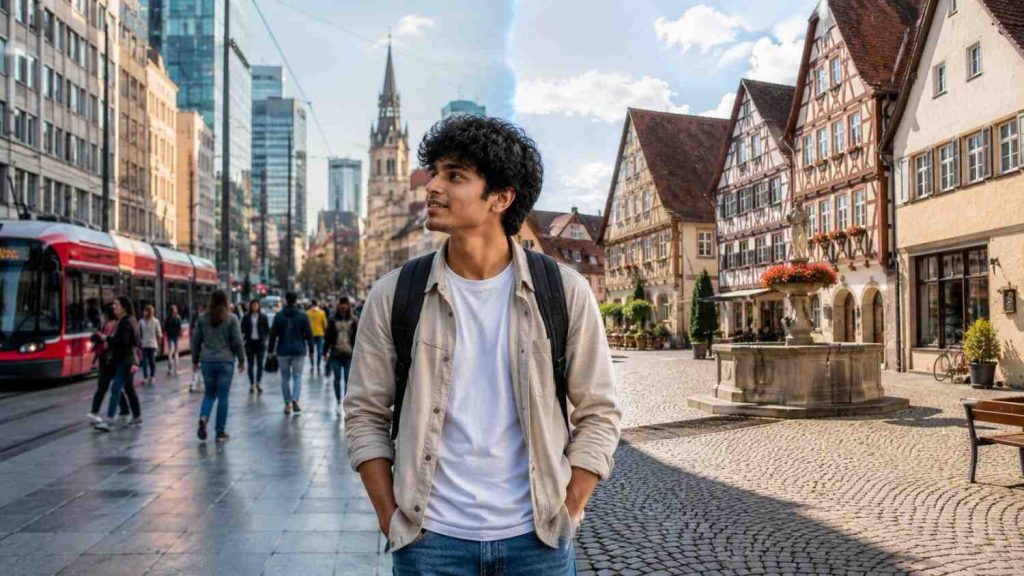 Indian trainee weighing a big German city against a smaller town to live in