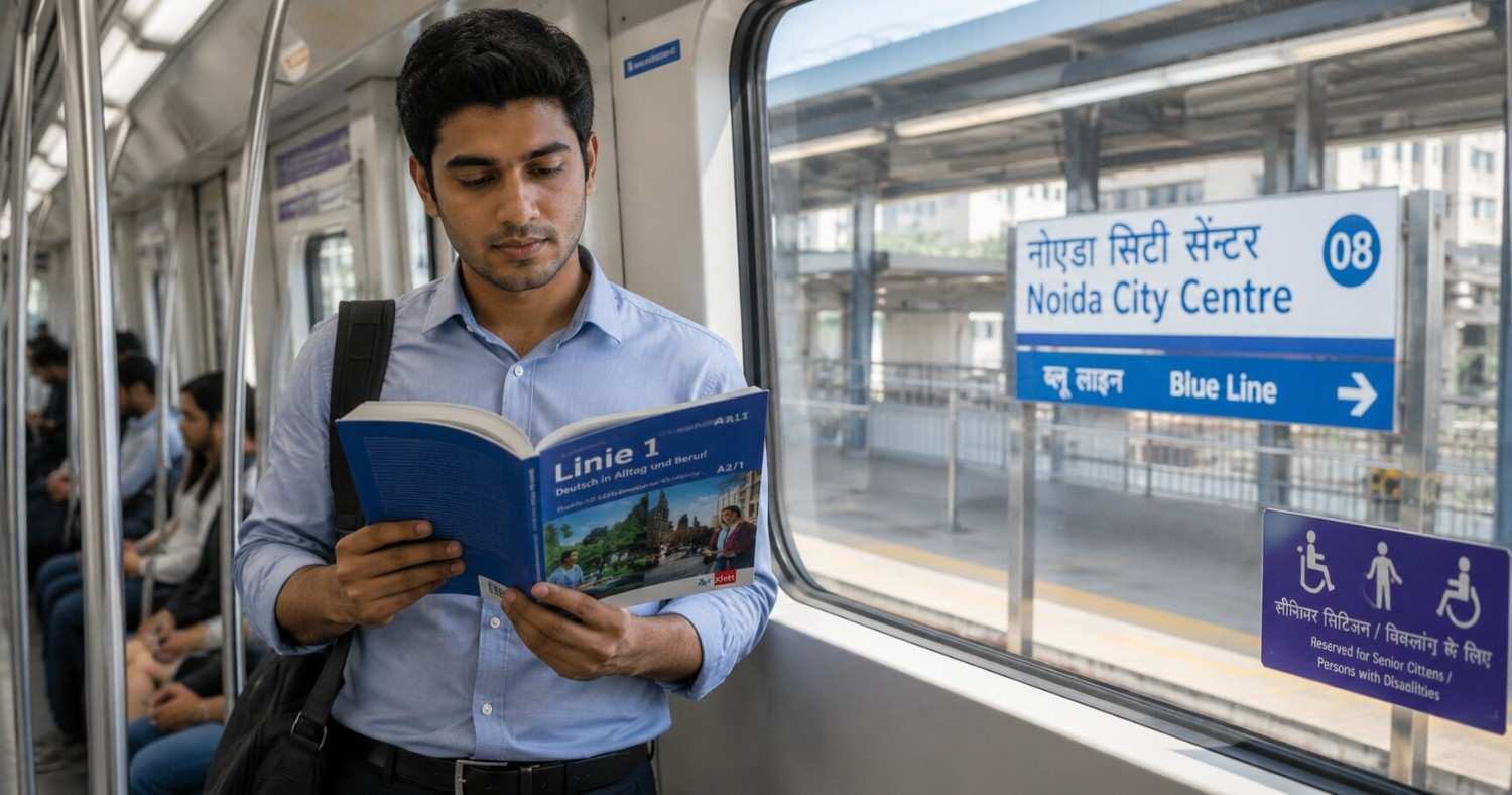 German classes near Noida Sector 52 Metro - Jet Set Jobs Blue and Aqua Line