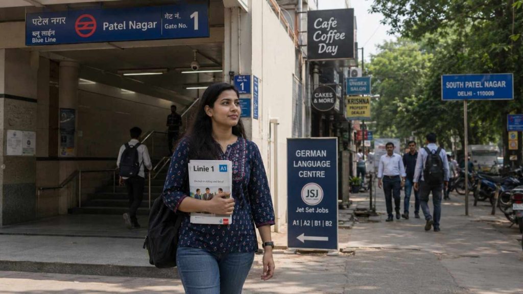 German classes near Shadipur Metro - Jet Set Jobs one stop from South Patel Nagar