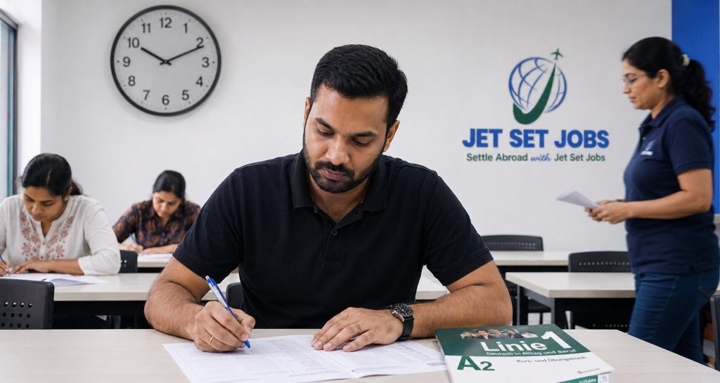 Goethe and TELC German exam preparation coaching near Karol Bagh - Jet Set Jobs