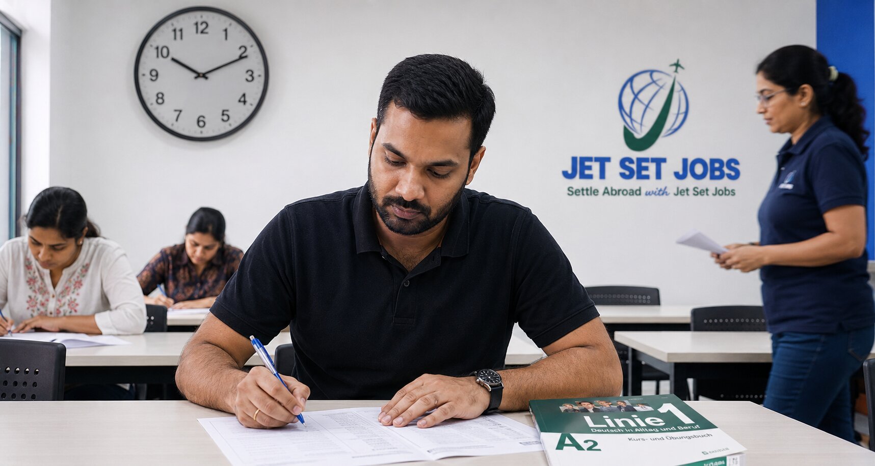 Goethe and TELC German exam preparation coaching near Karol Bagh - Jet Set Jobs