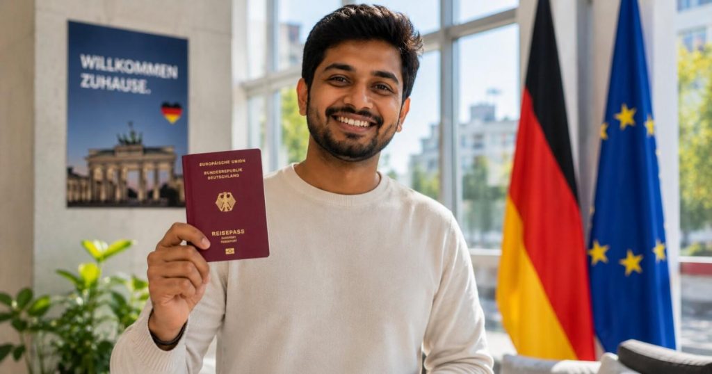 Spouse of an Indian physiotherapist working in a German office in 2026