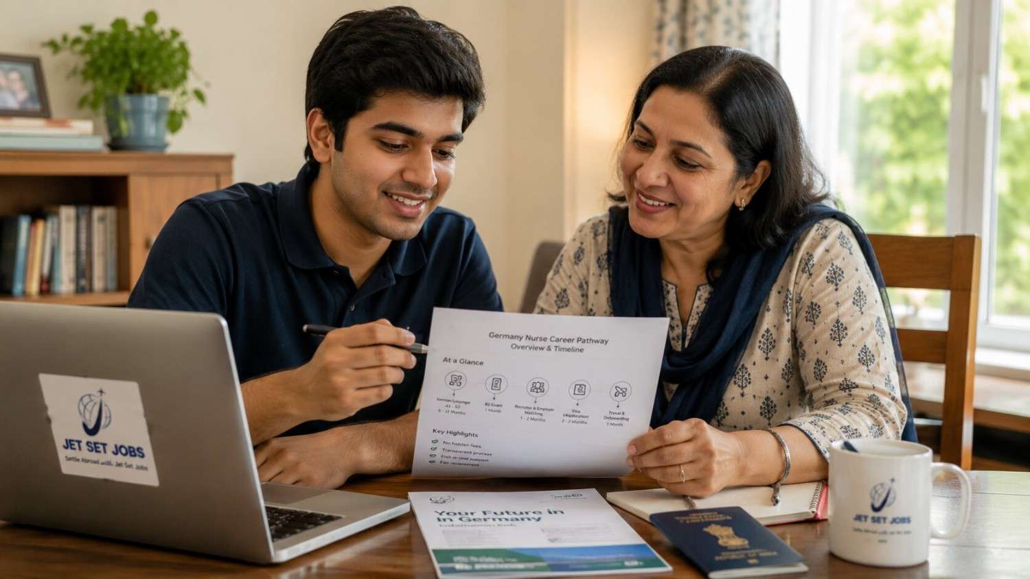 Indian student reading an honest explanation of refund policy if a Germany visa is rejected